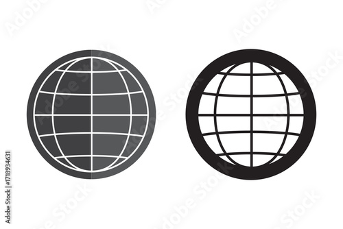 Visit website vector icon set. go to our website sign. web access symbol. online www website icon sheet.