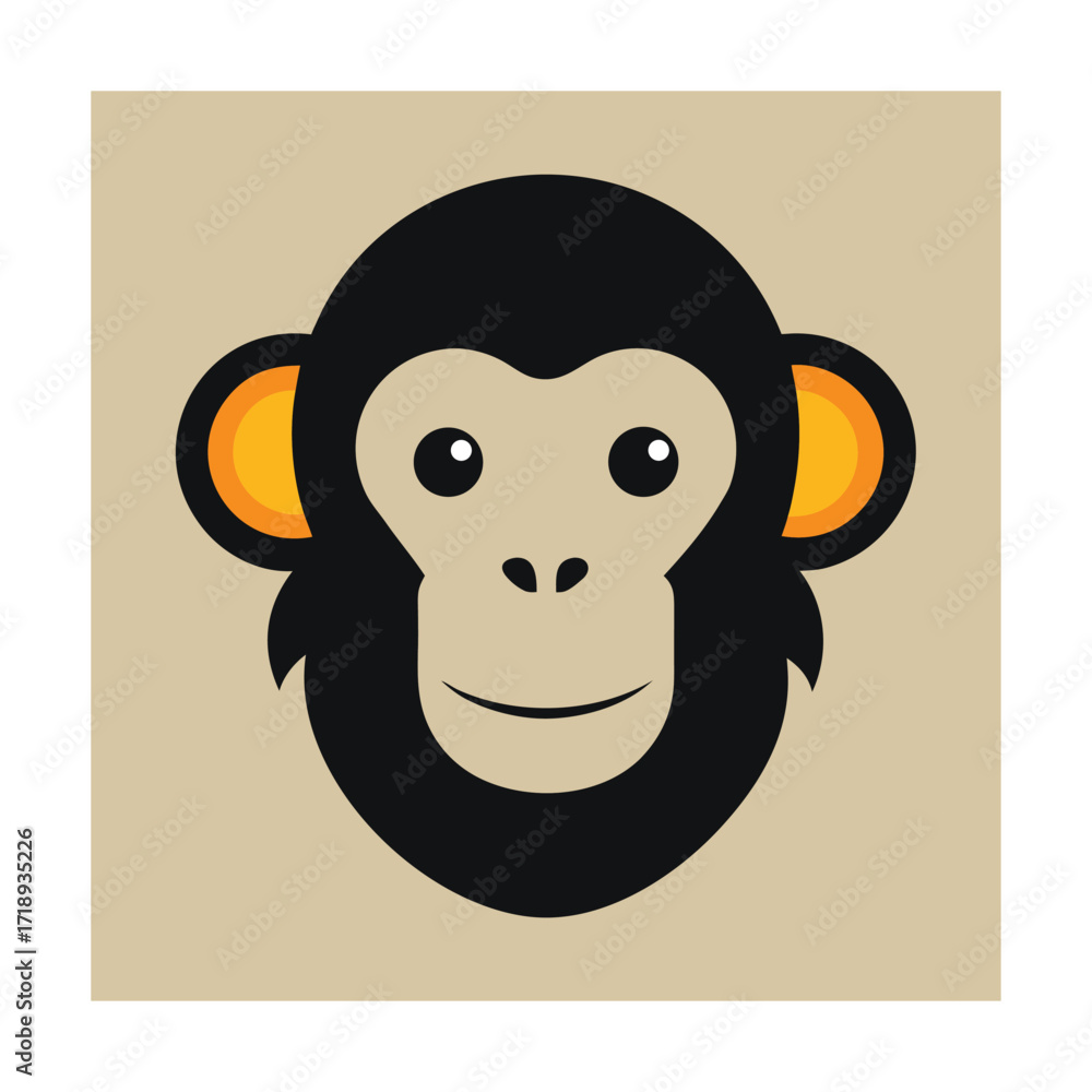Fototapeta premium Monkey Face animal