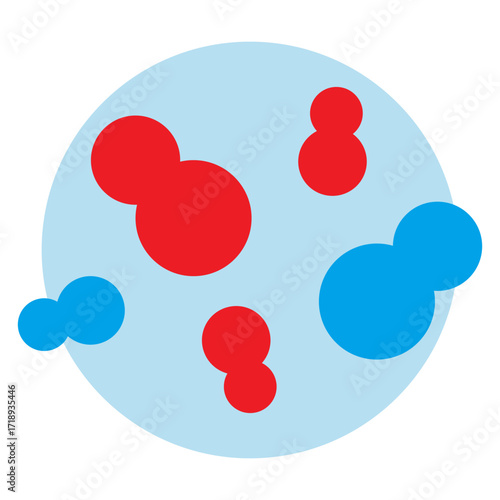 Virus Particle Icon Microscopic Pathogen Vector Illustration