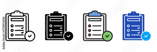 paperwork Icon Set Multiple Style Collection. Document, Folder, Clipboard, Pen, Pencil, Paper, File, Contract, Stamp, Envelope, Calendar, Checklist, Spreadsheet, Archive, Report, Signature, Receipt, I