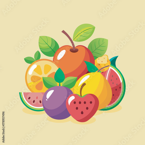 Colorful Fruit Medley A Vibrant and Nutritious Still Life