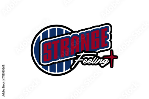 strange feeling streetwear urban modern template vector
