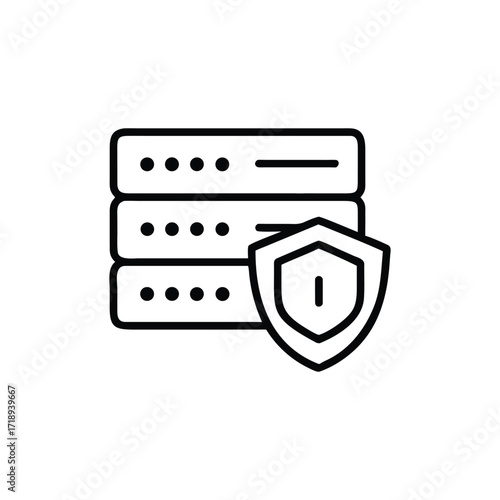 Minimalist Data Server with Security Shield and Protection on Background