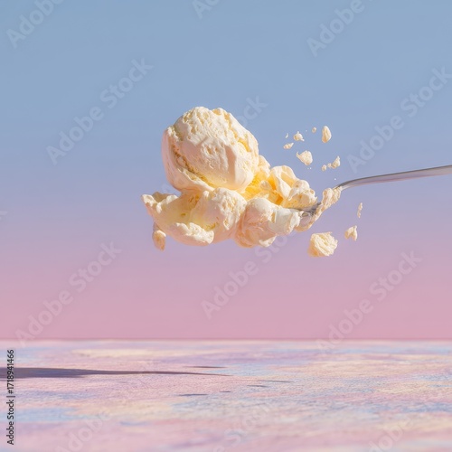 Playful  Ice Cream with Refreshing Summer Feel