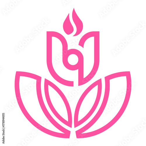 vector illustration of yoga lotus position