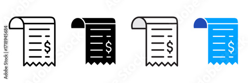 paperwork Icon Set Multiple Style Collection. Document, Folder, Clipboard, Pen, Pencil, Paper, File, Contract, Stamp, Envelope, Calendar, Checklist, Spreadsheet, Archive, Report, Signature, Receipt, I