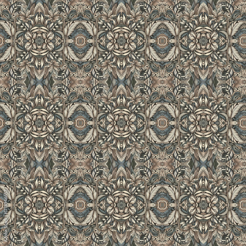 seamless pattern with floral pattern