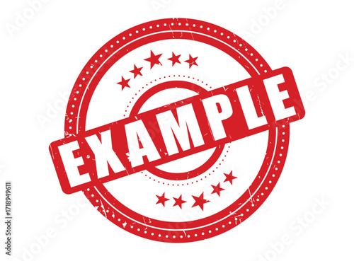 Example Rubber Stamp Seal with a Dotted Circle
