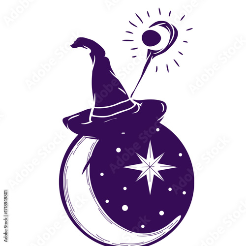 vector illustration of mystical symbol image