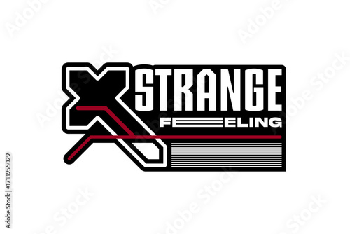 strange feeling streetwear urban modern template vector