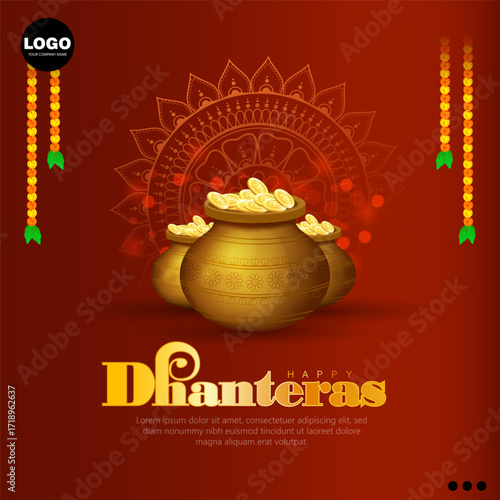 Dhanteras, celebrated two days before Diwali, is a Hindu festival that marks the worship of Lord Dhanvantari and Goddess Lakshmi