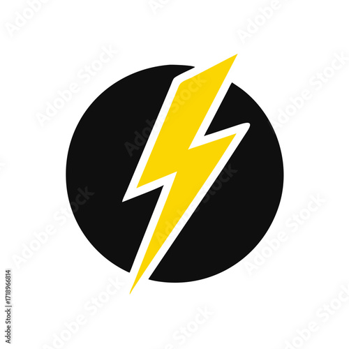 Lightning logo concept. Flash Electric Logo Bolt Energy Company. Thunderbolt symbol. Energy Power electric logo