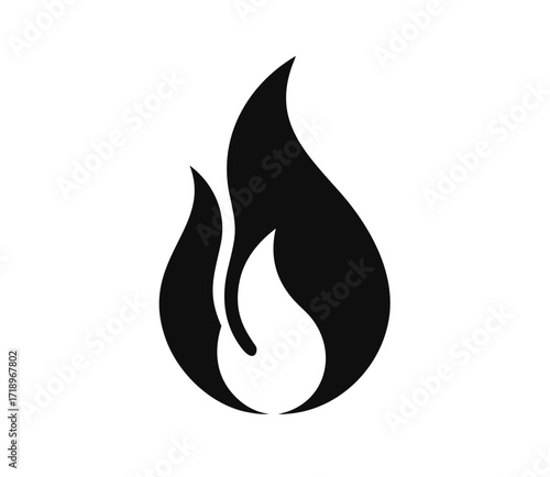 Fire flame logo vector illustration design template
