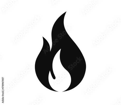 Fire flame logo vector illustration design template