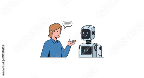 Human-Robot interaction: Depicting harmonious conversations between people and humanoid robotics through innovative technology usage and creative