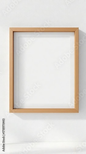 Empty picture frame light background