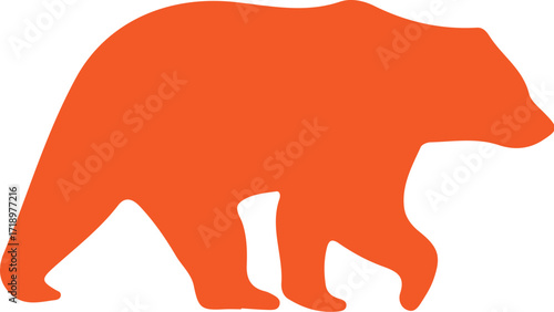 Bear silhouette icon  simple icon. Vector ICON all icon Viktor	