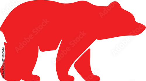 Bear silhouette icon  simple icon. Vector ICON all icon Viktor	