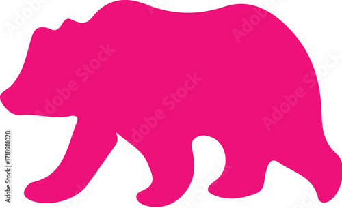 Bear silhouette icon  simple icon. Vector ICON all icon Viktor	
