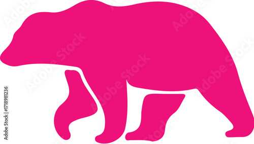Bear silhouette icon  simple icon. Vector ICON all icon Viktor	