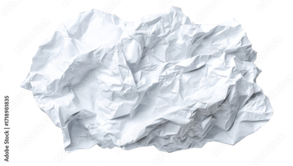 Fototapeta premium Crumpled white paper (18)