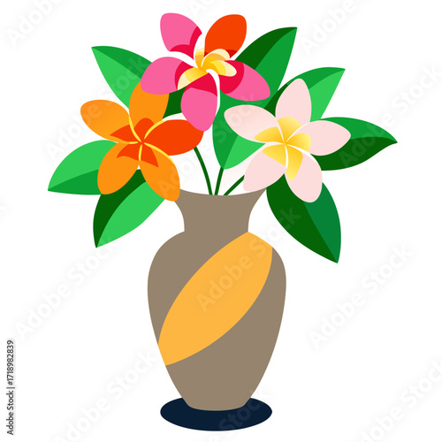 bouquet of frangipani flowers