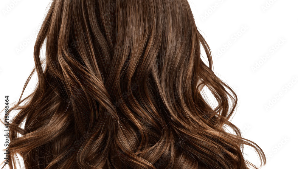Fototapeta premium Wavy brunette hair