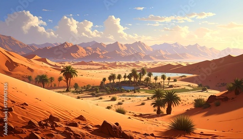 Reflections of Sky on Arid Clay Landscape Pools