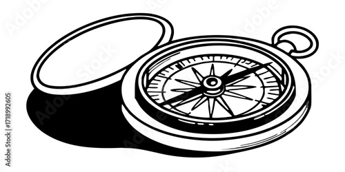 Compass direction navigation travel adventure exploration guidance orientation instrument journey map travel tool