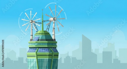 Eco-Friendly Skyscraper Green Energy Innovation in Urban Design