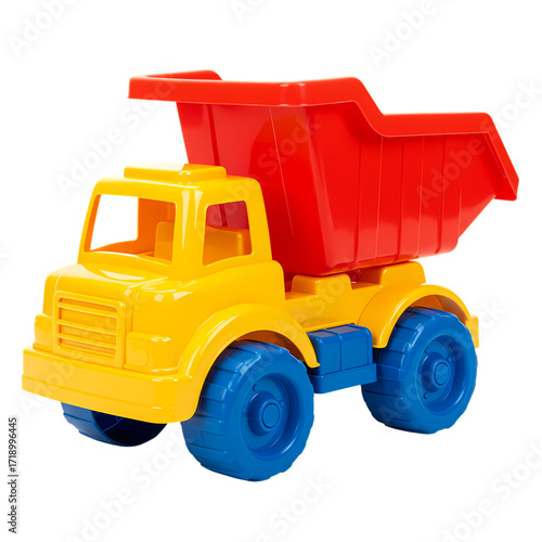 Vibrant Plastic Dump Truck Toy: A Colorful Playtime Essential