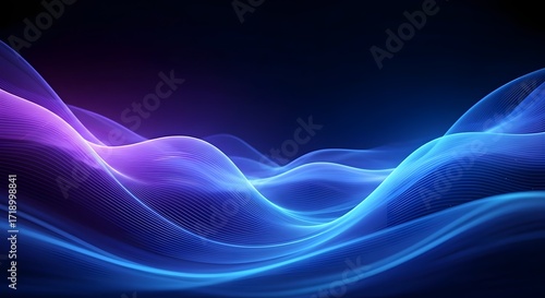 Stunning abstract background with vibrant neon gradients and smooth waves for modern designs and futuristic projects that need a dynamic touch