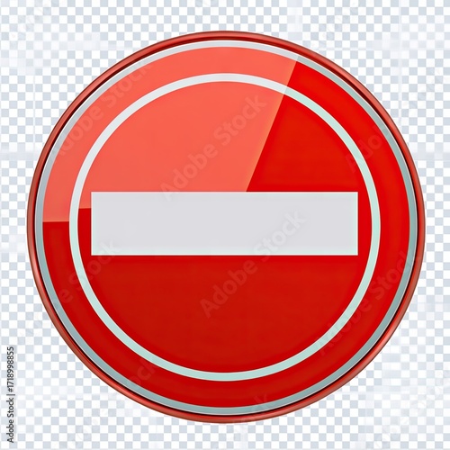 Red circular prohibition sign with a horizontal bar (1) Free Download Red circular prohibition sign with a horizontal bar (1) - GFXLoad