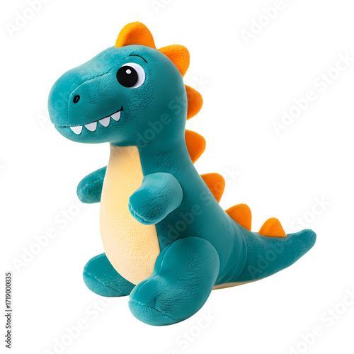 Teal Plush Dinosaur Toy: A Child's Playmate