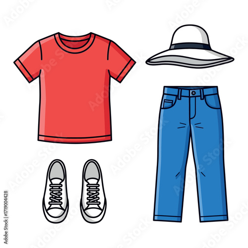 Casual Summer Outfit for a Child or Teenager