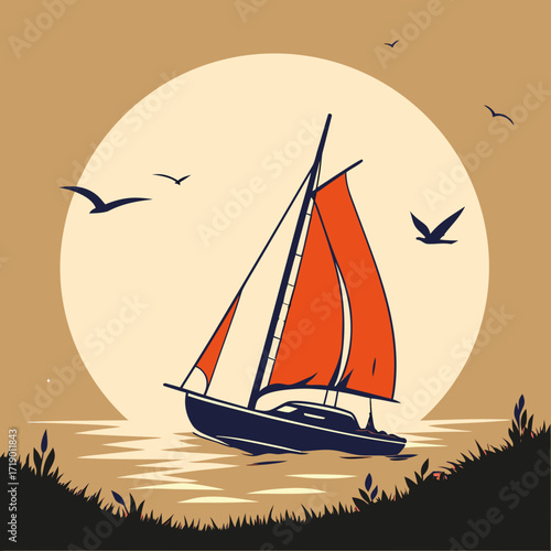 sailing ship silhouette