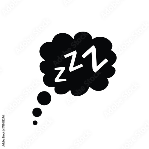 Deep sleep, man sleeping vector icon. filled flat sign for mobile concept and web design. Sleeping bed glyph icon. Symbol, logo illustration