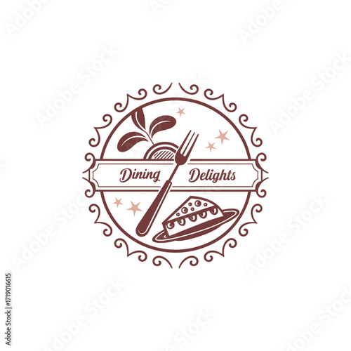 restaurant logo design vector