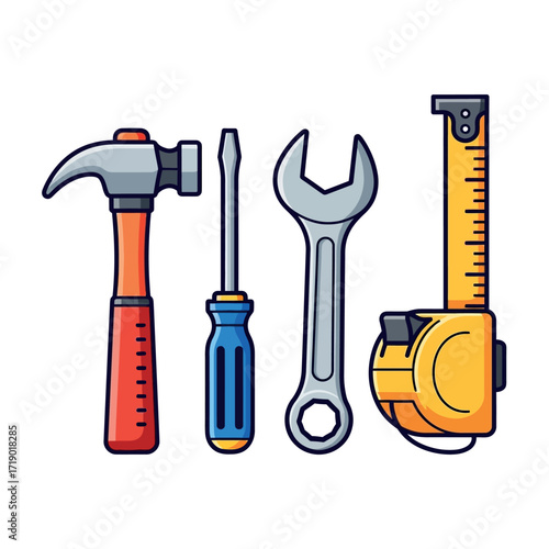 Collection of Common Hand Tools For Home Improvement Projects