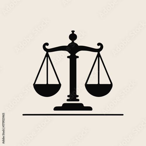 scales of justice and law
