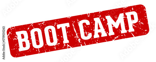 boot camp rectangular sign. boot camp stamp