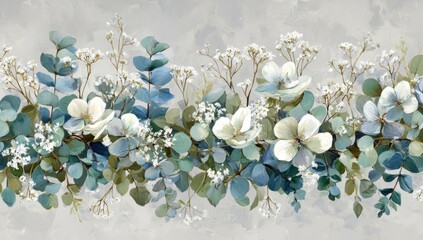 Delicate floral border