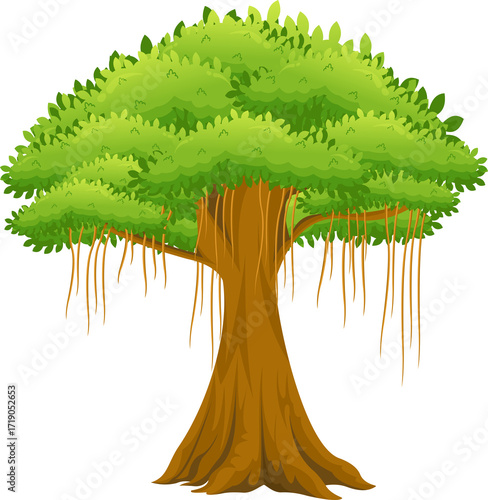 vector illustration of a tree