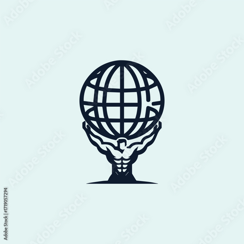 Titan God Atlas Logo.