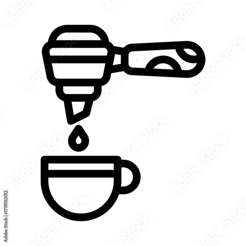 icon portafilter with style outline