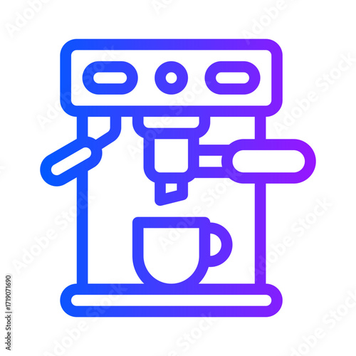 icon machine with style gradient