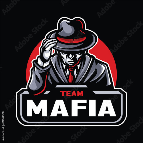 Ninja police officer woman character vector illustration in uniform with hat and gun design like a soldier or samurai but not for halloween or a pirate skull