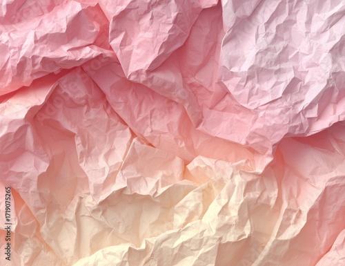 Wallpaper Mural Crinkled pastel pink and peach paper texture Torontodigital.ca