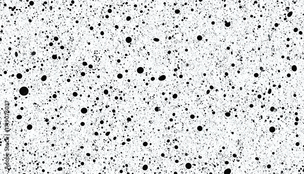 Obraz premium Abstract black dot pattern on white background
