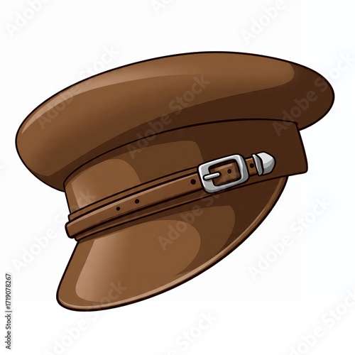 brown top with white background